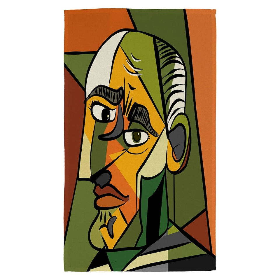 image 1 of frowning man closeup (Kitchen Towel)