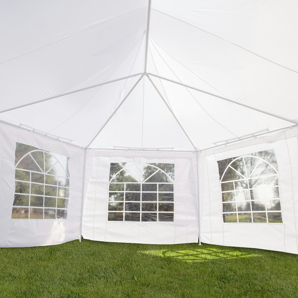 image 1 of Outsunny 6.8 x 5m Garden Octagonal Gazebo Party Wedding Tent Heavy Duty Marquee