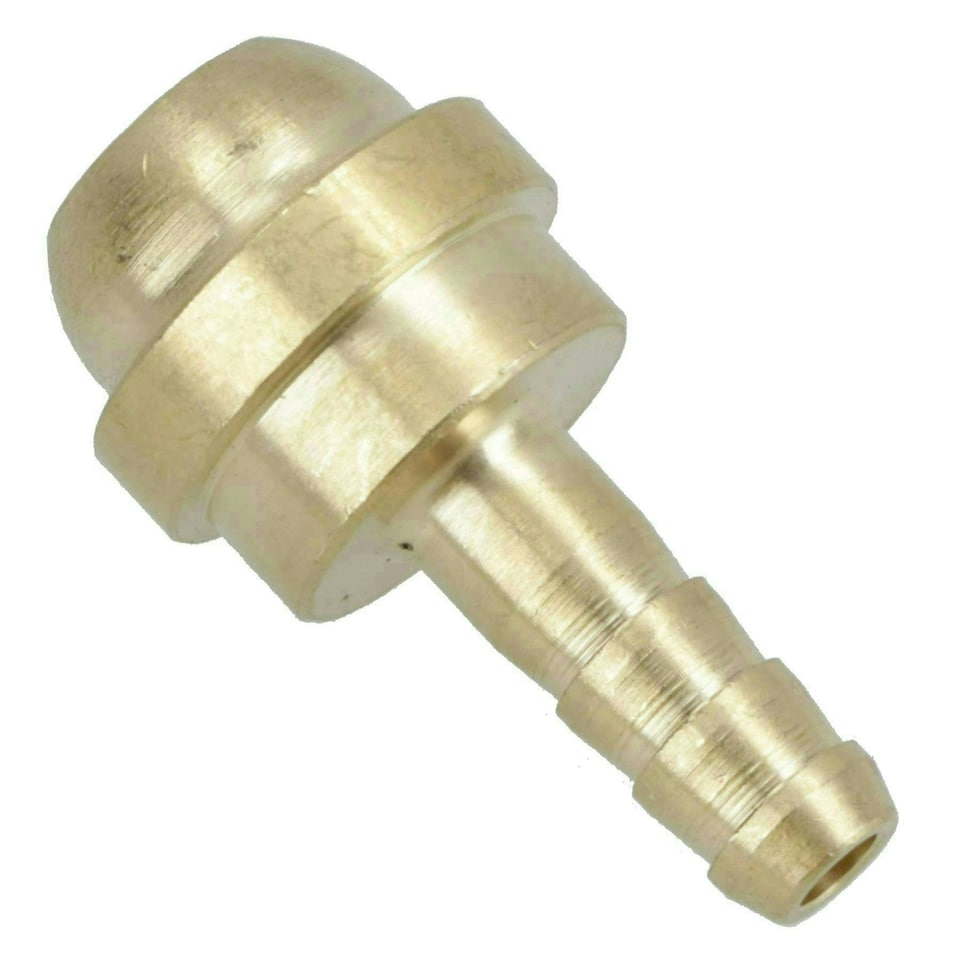 image 1 of Welding Gas Hose Connector 3/16 Hose Tail with 3/8 BSP Left Handed Thread 1pc