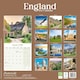image 2 of England 2026 Calendar | Square Wall Calendar | Travel Gift | Plastic Free Packaging | by Avonside Publishing