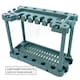 image 8 of KCT Garden Tool Storage with Wheels Rack Organiser for Shed Garage Accessories Spade Holder Tidy Solutions Freestanding Plastic