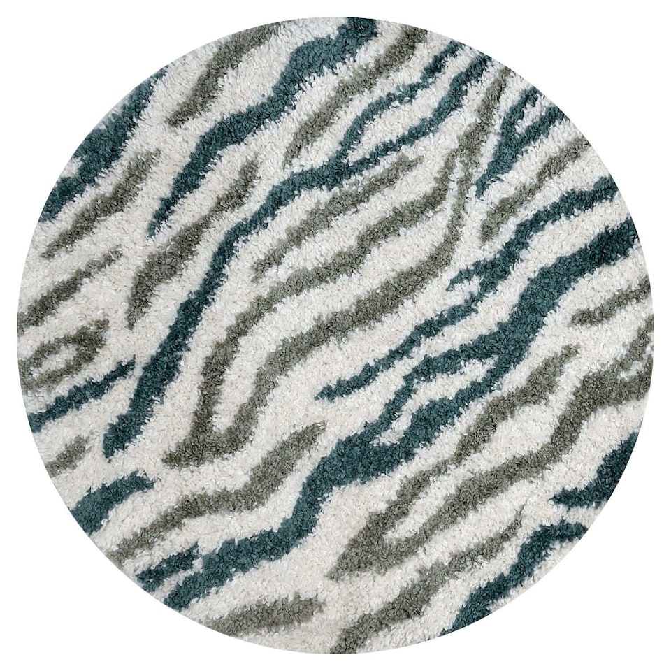 image 1 of The Rugs Moodi Collection Abstract Design Shaggy Soft High Pile Living Room Floor Rug and Runner