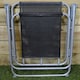 image 3 of 1 x Foldable Garden Chair Fixed position garden chair with grey frame and black fabric