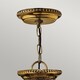 image 2 of Cambridge 3 Light  Small Ceiling Pendant Polished Brass, E14