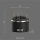 image 2 of Asobu Whiskey Glass with Insulated Stainless Steel Sleeve 311ml Black