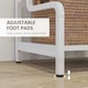 image 5 of HOMCOM 3-Tier Storage Shelf, Metal Shelves for Storage for Home Office, White