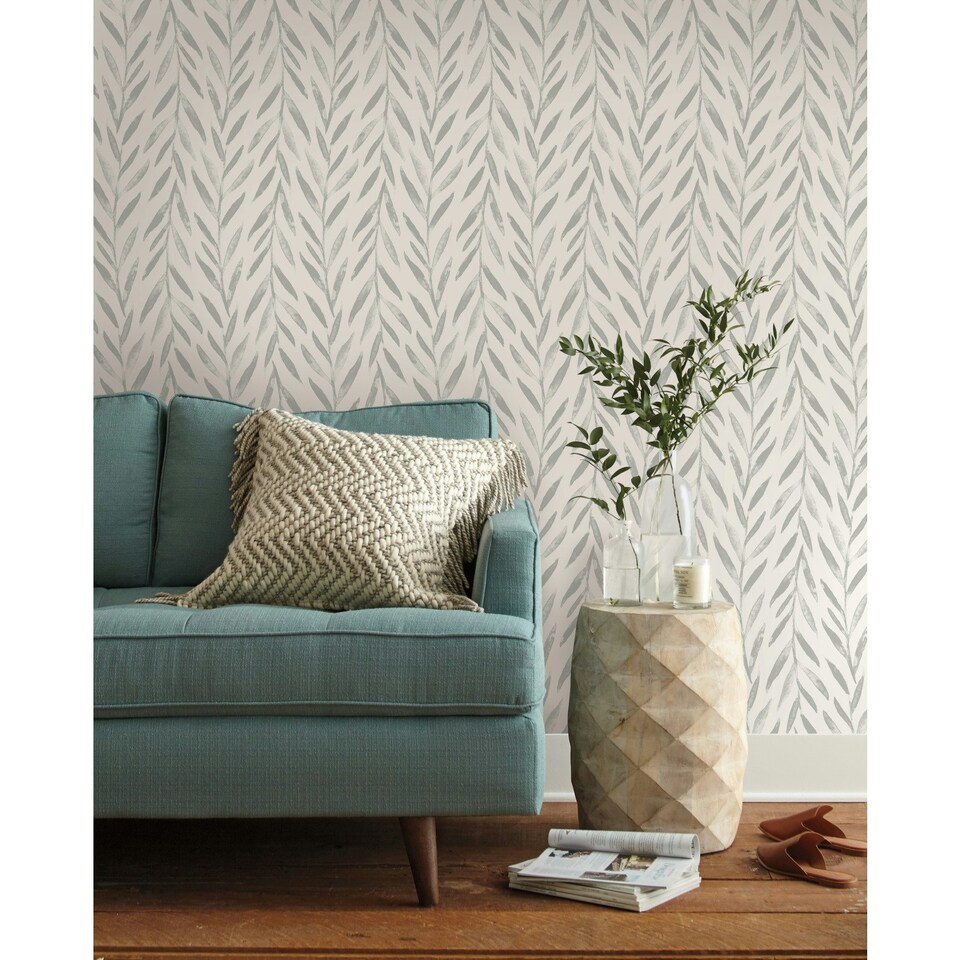 image 1 of York Premium MK1137 Willow Wallpaper, Grey Multi