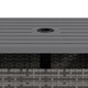image 8 of Outsunny Outdoor Rattan Coffee Table w/ Umbrella Hole Fit for Garden | Grey | Gradient grey rattan | 55.5 x 55.5 x 46 cm