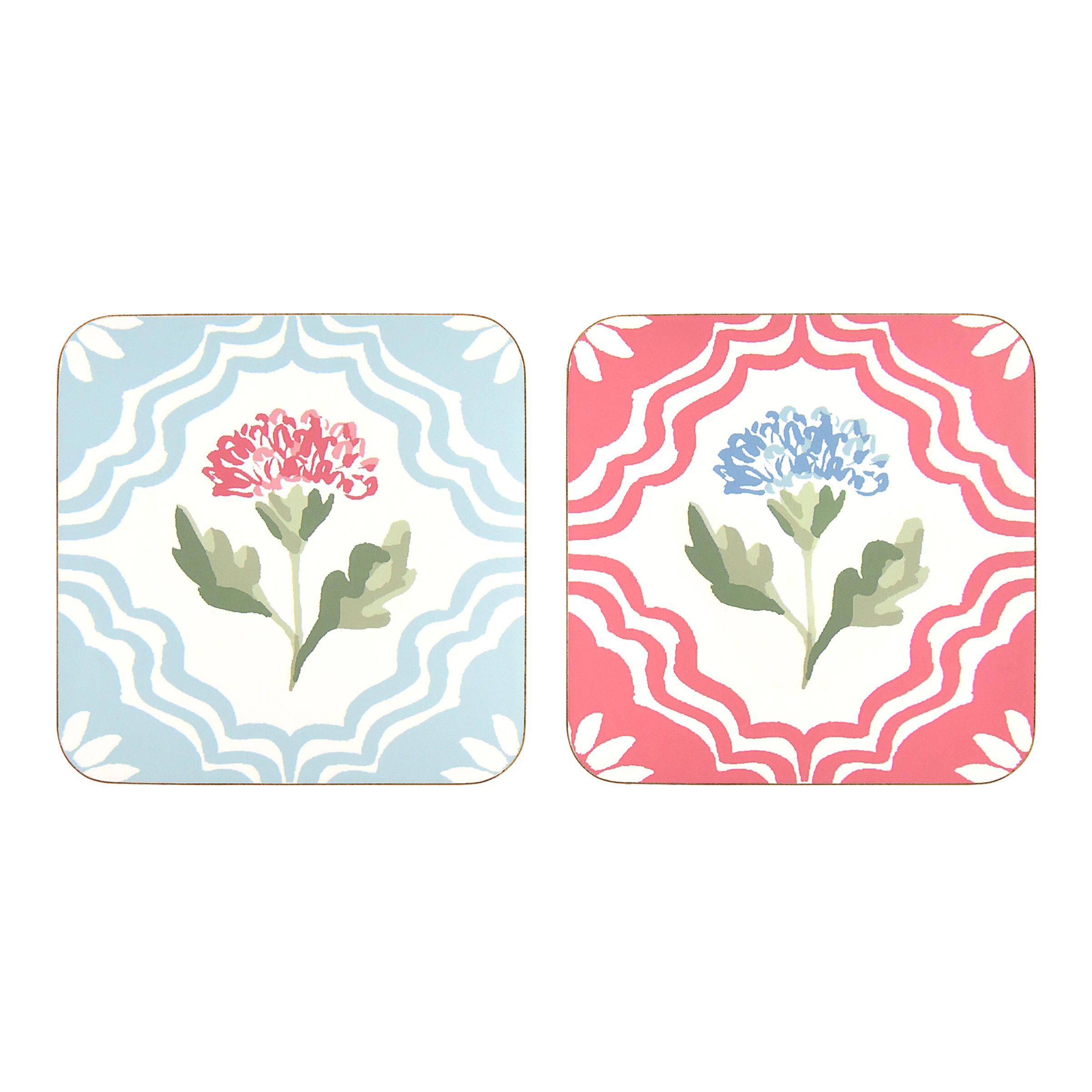 Ulster Weavers 'Boho Floral' Floral Print Printed MDF Coasters (4 Pack)