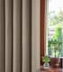 image 2 of Amberley - Thermal Interlined Chenille Curtains - Eyelet - 100% Polyester (Earth, 90'' x 90'' - 229cm x 229cm (Pair)) | Brown | Brown