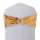 image 1 of Sequin Chair Sashes Stretch Spandex Chair Bands with Silver Buckle - 10pcs