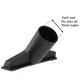 image 9 of SPARES2GO Telescopic Rod for Miele C2 C3 Cat & Dog S2111 S4000 S5000 S7000 Tool Kit 35mm Black