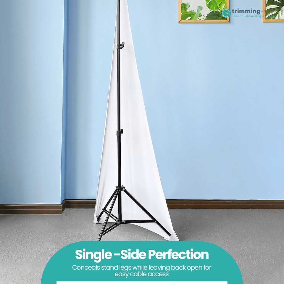 image 1 of Single-Sided Stretch Tripod Speaker DJ Stand Cover - Pack of 10