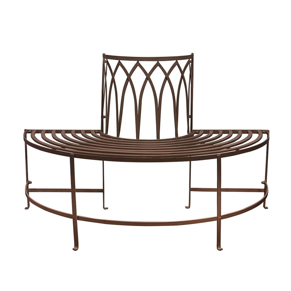 image 1 of Bench: Aberoni Outdoor Tree Bench Seat, Brown