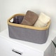 image 1 of Showerdrape Cotswold Grey Bathroom Storage Basket