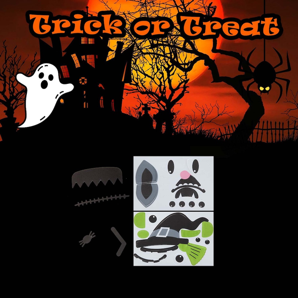 image 1 of PMS Pumpkin Decoration Kit - 4 Decorate-Your-Own Pumpkin Faces
