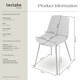 image 6 of Dining Chair Mave - large plastic seat, ergonomic, high backrest, 120 kg load capacity - Set of 6 White | White/Chrome