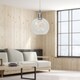 image 5 of Set of 2 Barnum - Clear Glass Globe Chrome Retro Pendant Fittings