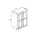 image 6 of Corona Grey, 2 Door Wardrobe Grey
