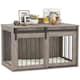image 1 of PawHut Dog Crate Furniture with Removable Cushion for Large Dogs - Brown