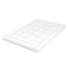 Lavio Mattress Topper Single 10CM Deep Washable Thick Soft Microfibre with Strap White | Single