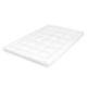 image 1 of Lavio Mattress Topper Single 10CM Deep Washable Thick Soft Microfibre with Strap White | Single