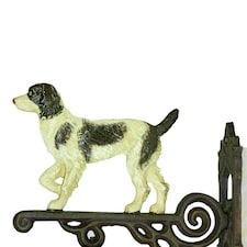 Springer Spaniel Dog Bell Cast Iron Sign Plaque Door Wall Fence Gate Post House