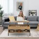 image 6 of COSTWAY LiftTop Coffee Table Living Room Central Table N/A