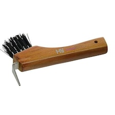 HySHINE Luxury Hoof Pick with Brush - Tan - One Size