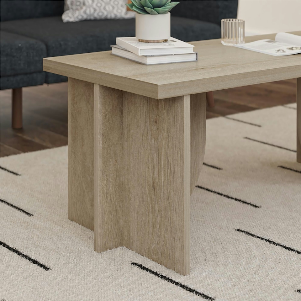 image 1 of Voler Coffee Table Light Oak Look Brown | Light Oak