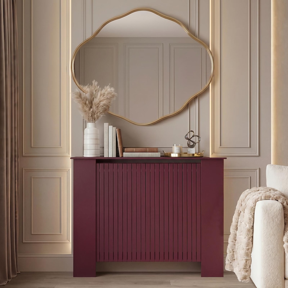 image 1 of OHS Ribbed Radiator Cover Slatted Engineered Wood