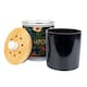 image 3 of Dark Hibiscus Compost Caddy - Metal 2L Decorative Kitchen Food Waste Bin
