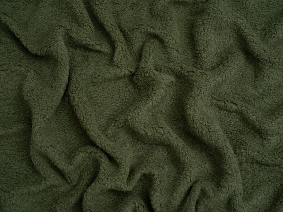 Minerva Core Range Green Baby Soft Sherpa Fleece Fur Fabric for Dressmaking, Toy Making, 150cm / 59" Wide - per metre
