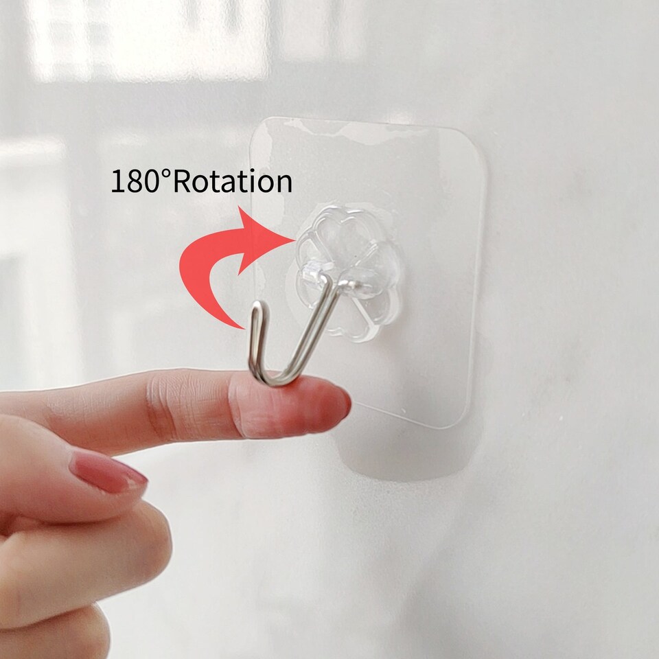 image 1 of S-FIXX SET OF 10 NANO SUCTION 180 DEGREE ULTRA HOOKS
