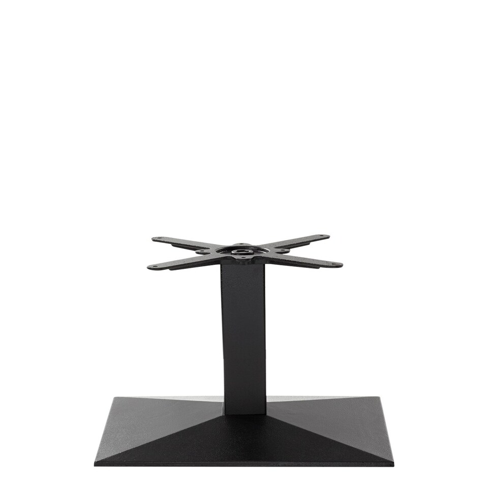 Black Cast Iron Pyramid Rectangular Table Base Coffee Height - 480 mm Black