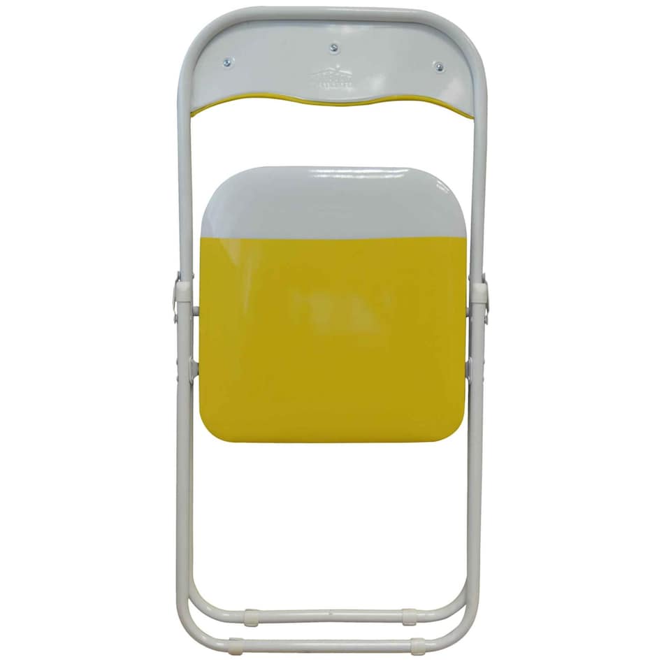 image 1 of Harbour Housewares Coloured Padded Folding Chairs - Yellow - Pack of 6 | Yellow | Yellow