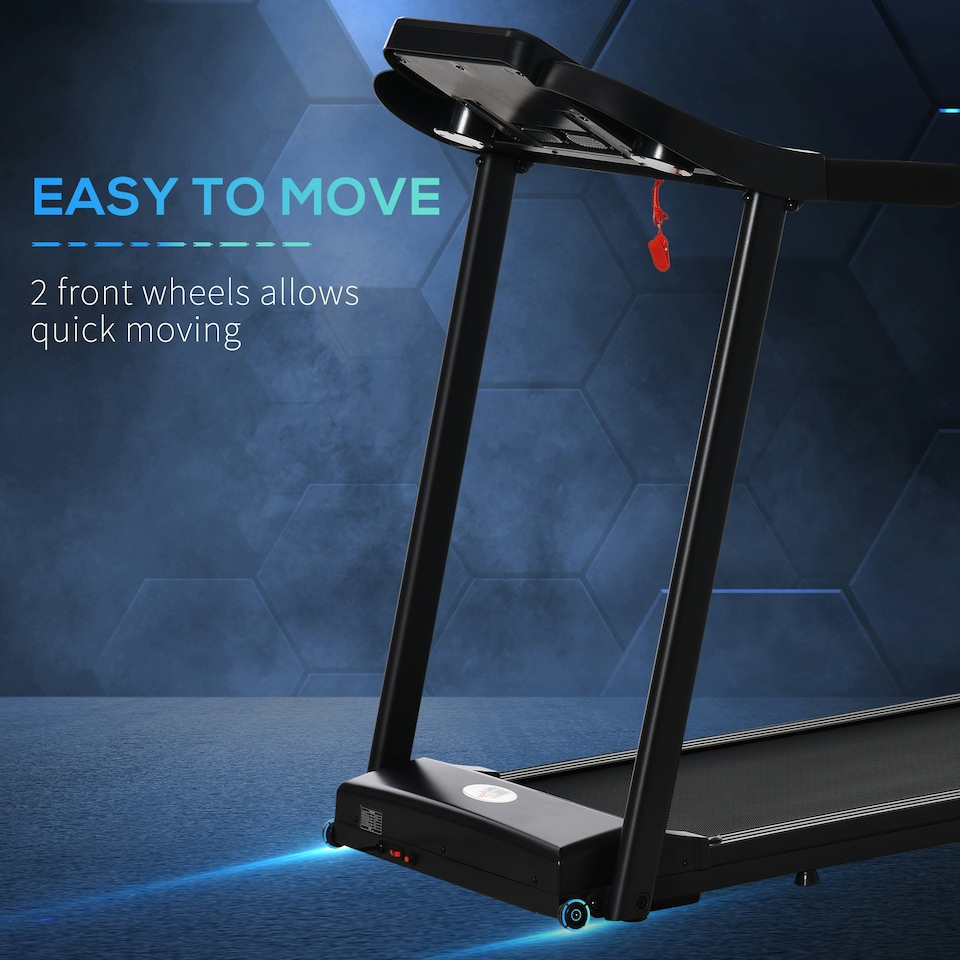 image 1 of HOMCOM Treadmill 1.5HP Electric Motorised Running Machine w/ LED Display
