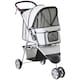 image 1 of PawHut Pet Stroller Pushchair Carrier for Cat Puppy with 3 Wheels Grey