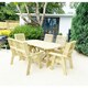 image 3 of Heavy Duty Table and Chair Set - 1 Oval Table - 4 Chairs, 1x 2 Seater Bench - 6 Seater