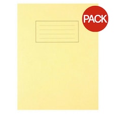 Silvine A5 Lined Exercise Books (Pack of 10) - Yellow - One Size