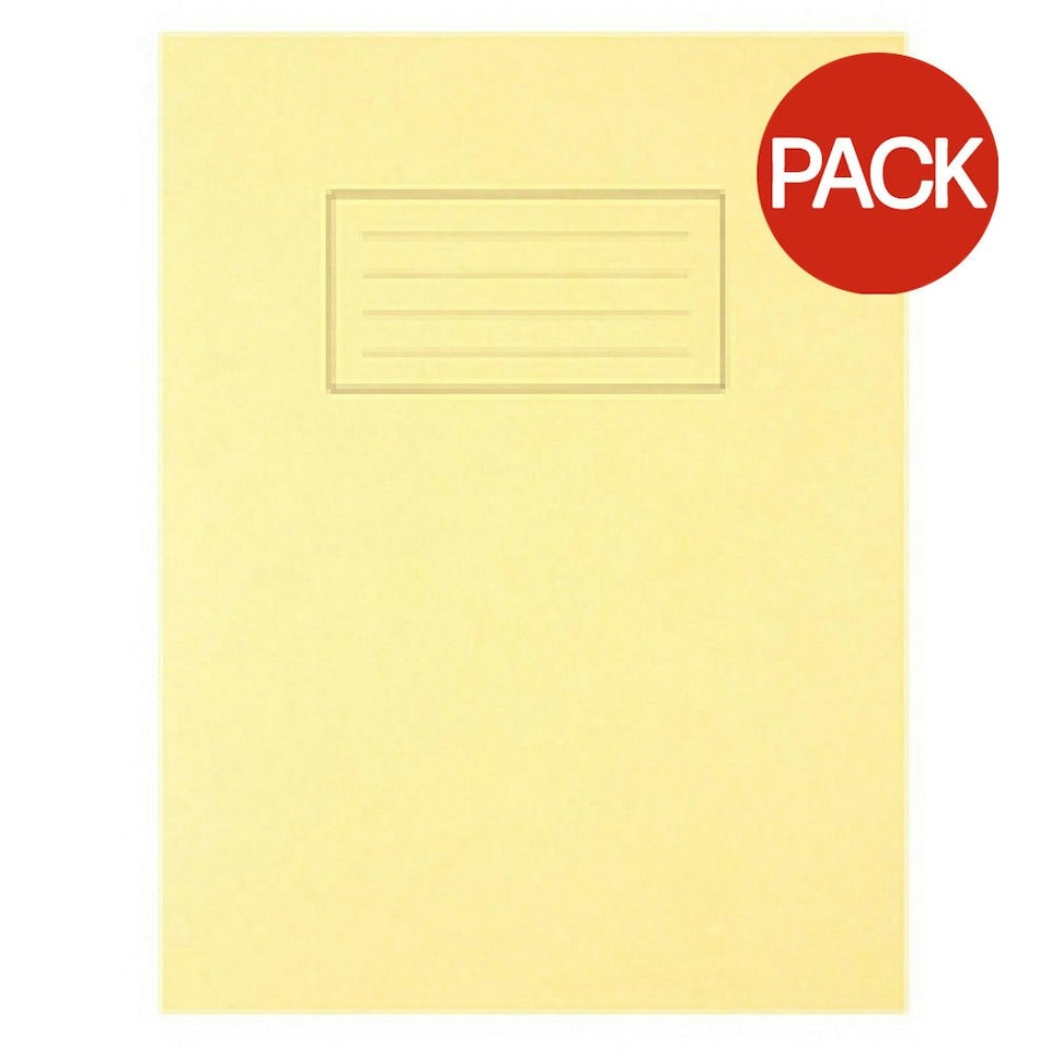 image 1 of Silvine A5 Lined Exercise Books (Pack of 10) - Yellow - One Size