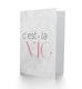 image 2 of Dusty Rose Cest La Vie Typography Quote Card