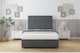 image 2 of Sloomy Manhattan Armour Coniston Divan Bed Base 4 Drawers With 54 Inch Floor Standing Headboard | Grey | Armour | Super King | 1