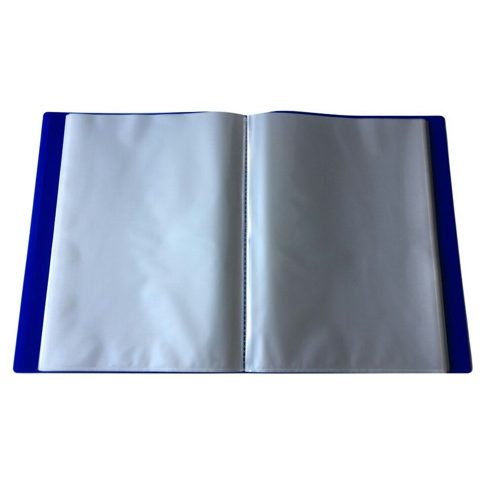 image 1 of A4 Blue Flexible Cover 150 Pocket Display Book