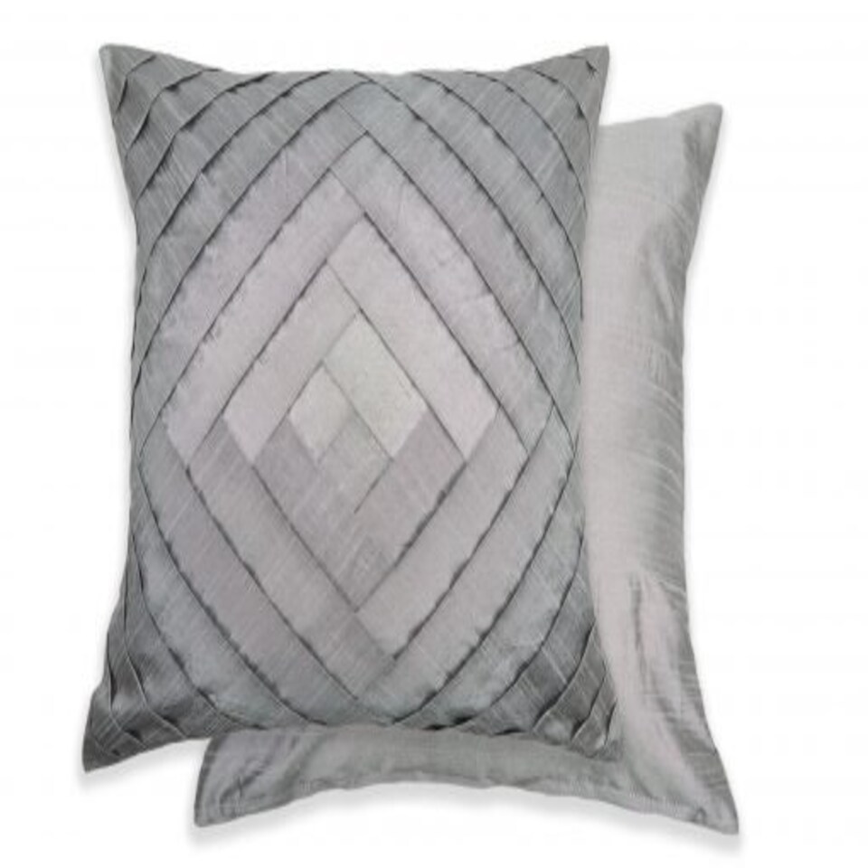 image 1 of Gio Cushion Cover 43cm x 43cm Grey | Grey | Grey