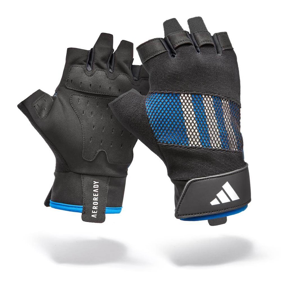 image 1 of Adidas Performance Aeroready Weightlifting Gloves — Blue | Blue | Blue | S