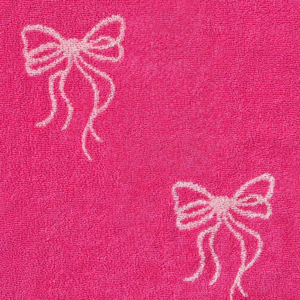 image 1 of OHS Bows 100% Premium Cotton Hand Towel Hotel Quality Soft Absorbent | Pink | Hand towel
