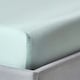 image 1 of Homescapes Duck Egg Blue Organic Cotton Fitted Sheet 400 Thread count, Single Blue | Single