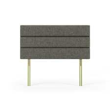 Milan Slate Grey Linen Headboard Small Double N/A