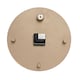 image 4 of Interval Resin Wall Clock 30cm - Oxblood Red | Oxblood